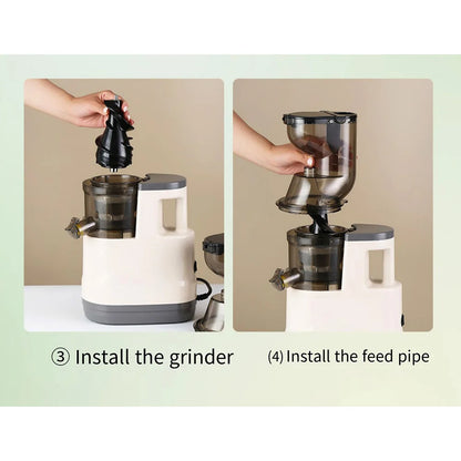 Houselin 7" Cold Press Juicer — Masticating Juicer Machine for Fruits & Vegetables
