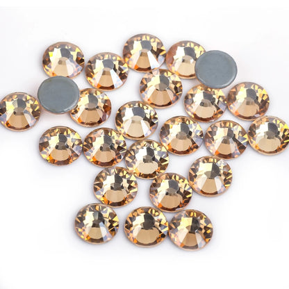 Premium Hot Fix Rhinestones – High Quality Glass Crystal Flatback Iron-On Glitter Rhinestones for Clothing & Crafts