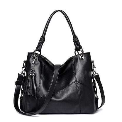 Luxury Women’s Leather Casual Tote Bag – High Quality Large Shoulder & Crossbody Handbag