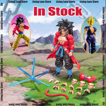 Dragon Ball SHF SSJ4 Super Saiyan 4 Goku & Broly Action Figures — Demoniacal Fit Collectible Model Toy