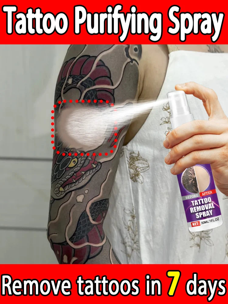 Tattoo Removal Spray — Fast-Acting Formula Removes Tattoos in 7 Days