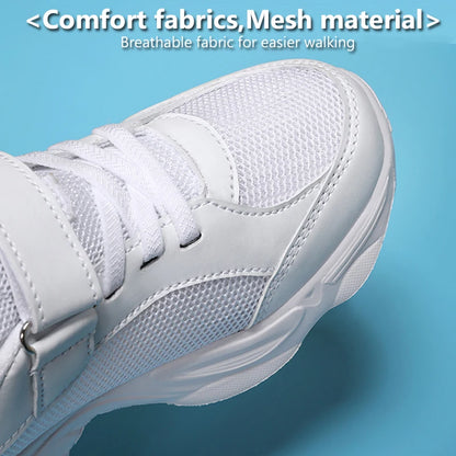Kids’ Breathable Sports Shoes – Anti-Skid Black School Walking & Running Sneakers for Boys & Girls
