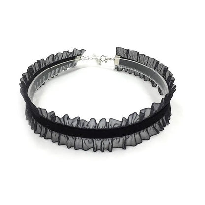 Short Lace Choker Necklace for Women & Girls – Black/White Romantic Fashion Jewelry, Party Gift