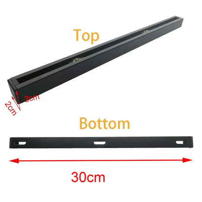 30cm/55cm Kayak Boat Aluminum Alloy Slide Track Rail – Canoe Bracket Mount, Anchor Deck Cleat, Trolley Fitting