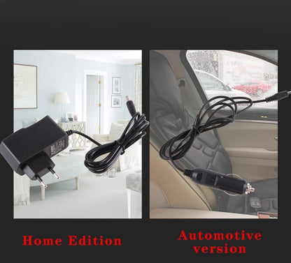 Electric Lumbar Massage Cushion | Car, Home & Office Heated Vibrating Neck & Back Pain Relief Pad