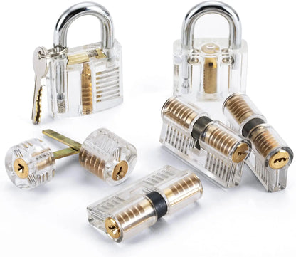 Transparent Practice Lock - Visible Training Padlock for Beginner Locksmith Skills