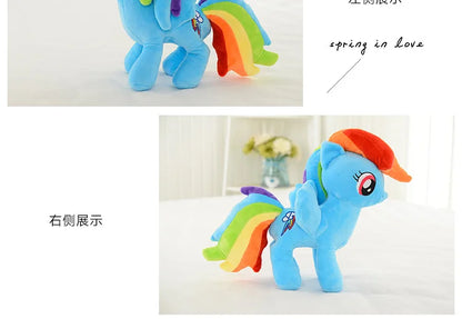 20cm My Little Pony Plush Toy – Twilight Sparkle, Rainbow Dash, Applejack, Rarity, Fluttershy & Pinkie Pie Soft Filled Doll Gift