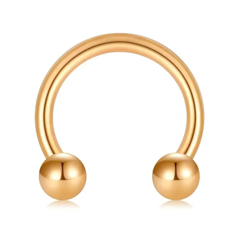 Stainless Steel Nose & Septum Rings – 12G/14G/16G/20G Piercings for Women & Men, Helix & Body Jewelry