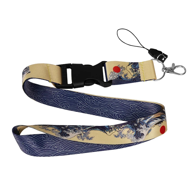 JDM Style Neck Lanyard Keychain – ID Card, Phone & Key Holder for Auto & Motorcycle