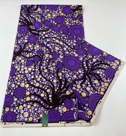 African Ankara Wax Print Fabric - 100% Cotton Soft Nigerian Real Wax Material for Women’s Party Dresses