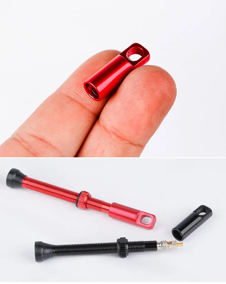 Deemount 2-in-1 Presta Valve Caps & Core Tool — CNC Alloy Lightweight Bicycle Valve Nipple (10/4/2PCS)