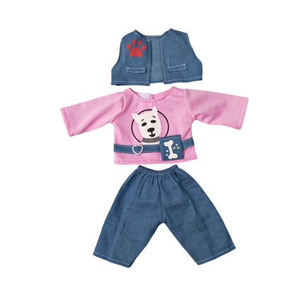 18-Inch Girl Doll Winter Coat — 43cm Baby Doll Jacket Outfit for Dressing