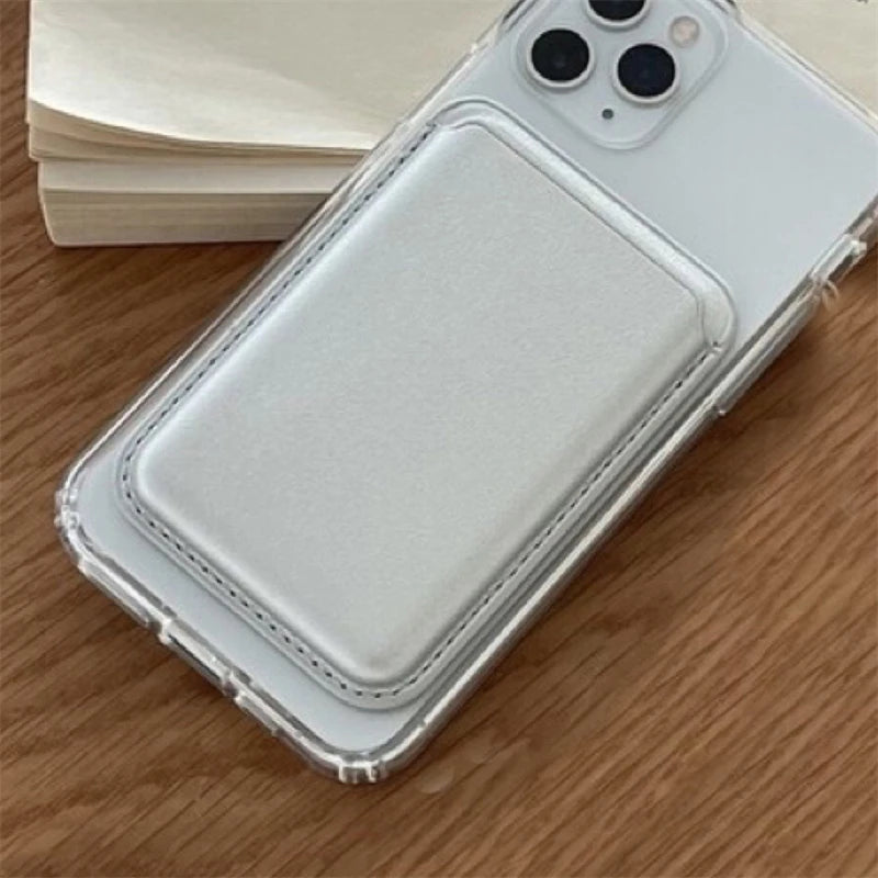 MagSafe Magnetic Leather Wallet Case with Card Holder – Phone Case for iPhone 15, 14 & 13 Pro Max Accessories
