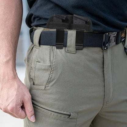 Single/Double Concealed Magazine Pouch – IWB Mag Holster for 9mm/.40/.45/.380/.357, Outdoor Waist Carry Case for Knife & Flashlight