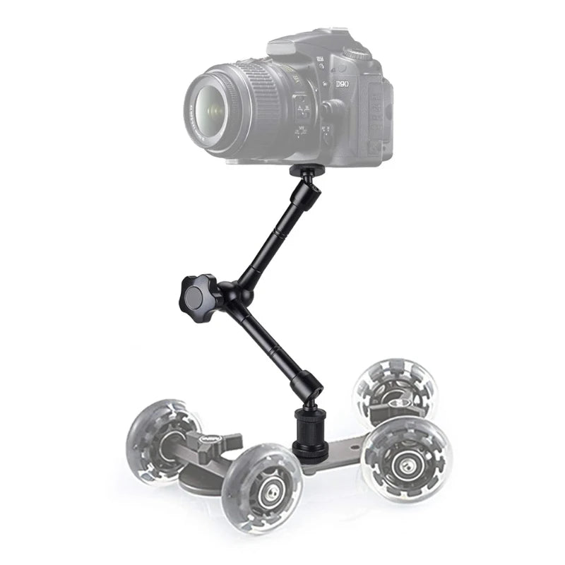 Super Clamp with 7"/11" Adjustable Magic Arm | Articulating Mount for Monitor, LED Light, DSLR Camera, Flash & LCD Video Gear