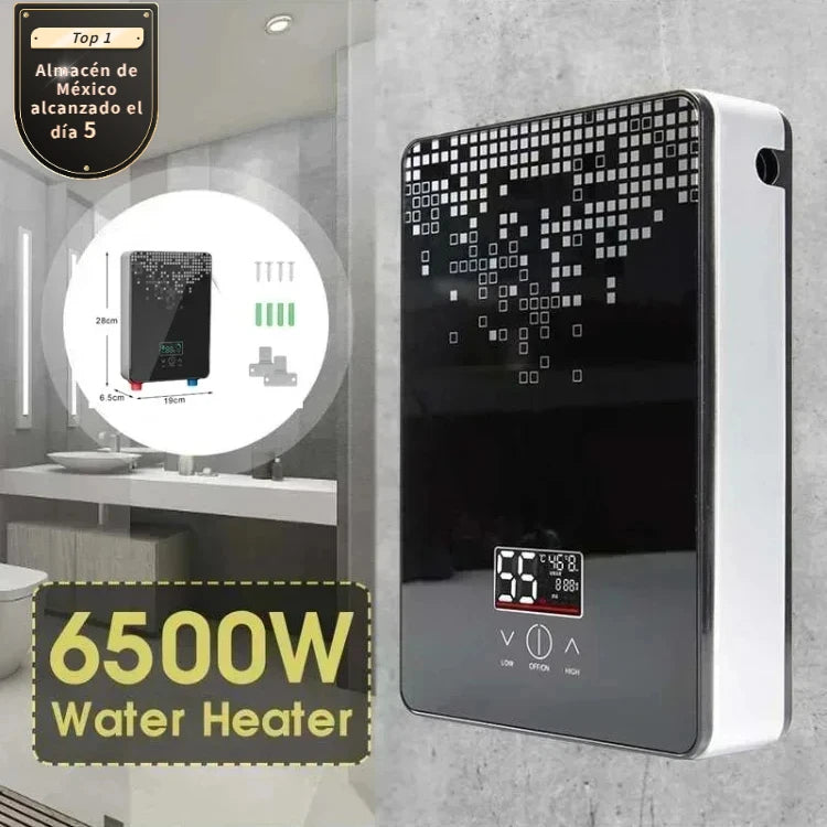 Tankless Electric Hot Water Heater – Instant Bathroom Shower Boiler with Thermostat, 110V/220V, Safe & Smart Automatic Control