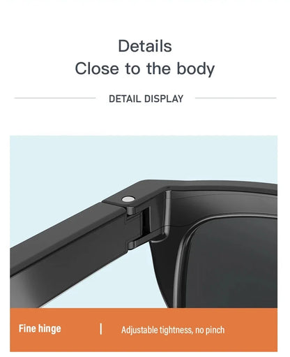 Smart Bluetooth V5.3 Sunglasses – HIFI Audio Glasses with Call Function, UV Protection, Anti-Touch Tech for Outdoor Sports Men & Women