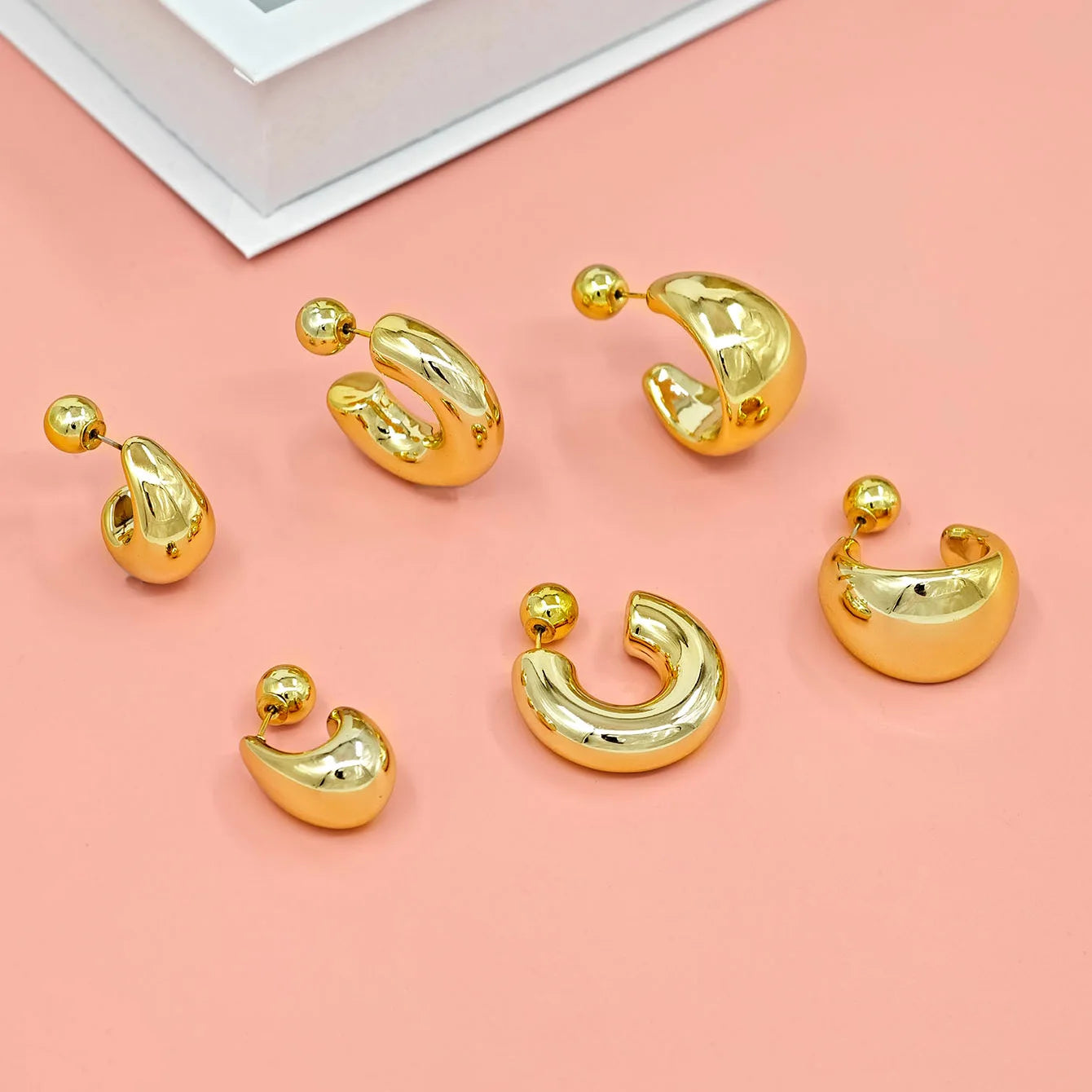 Fashion C-Shaped Earrings for Women – Unique High-End Trendy Jewelry