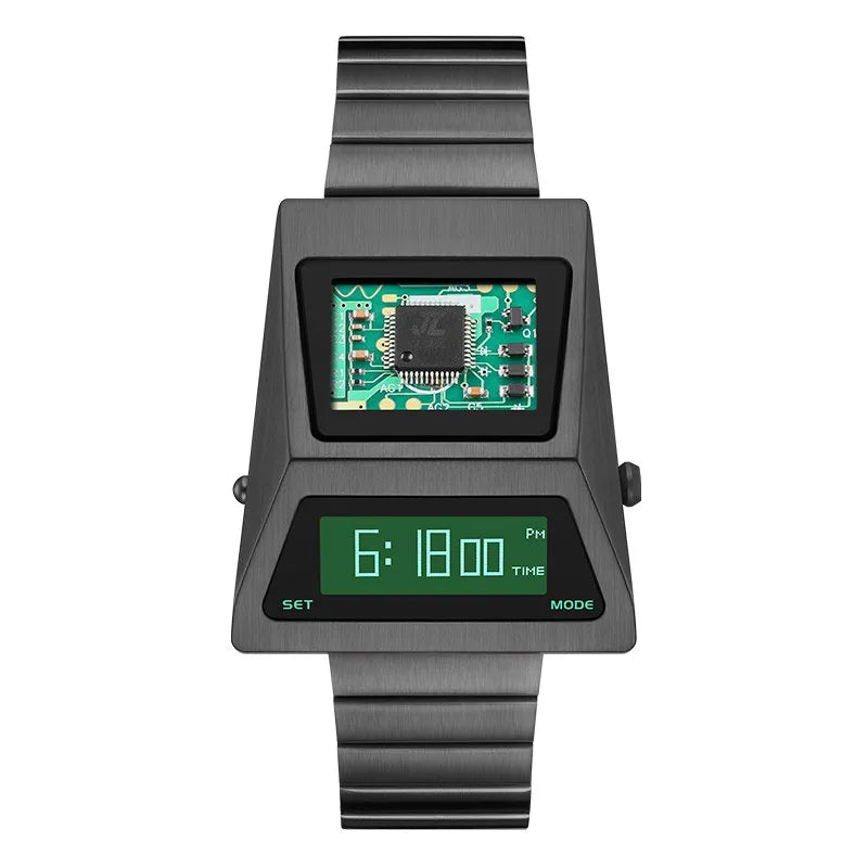 Men’s Y2K Multifunction Waterproof Watch - Stylish Driver’s Wristwatch