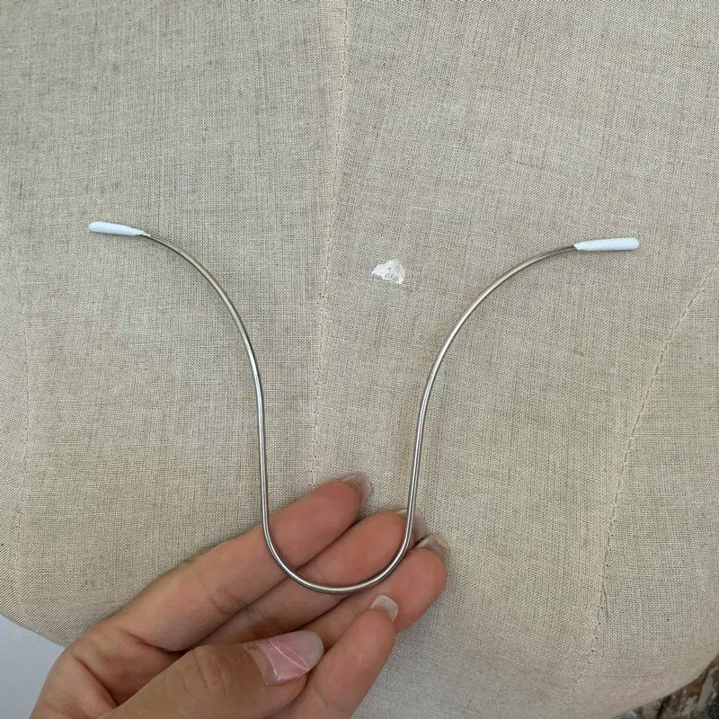 Stainless Steel Bra Underwire Shapers - 6-Piece Lingerie Making Supplies for Bras, Bustiers, and Corsets