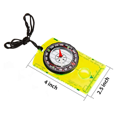 Waterproof Hiking Compass - Outdoor Navigation & Orienteering Tool for Camping, Backpacking and Map Reading