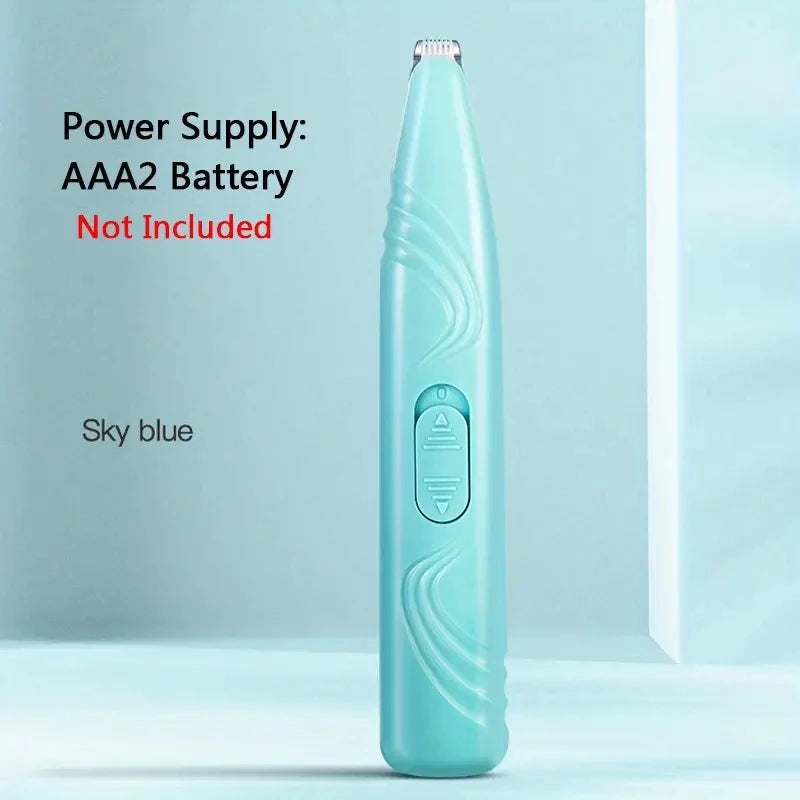 Pet Grooming Electric Clipper – Battery-Free Dog & Cat Hair Trimmer for Paws, Face, Eyes & Butt Hair Removal Tool