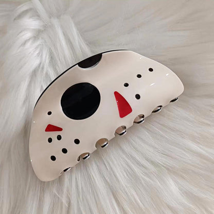 Muweordy Halloween Hair Clip | Funny Large Mask, Crab & Shark Hairpin for Women & Girls
