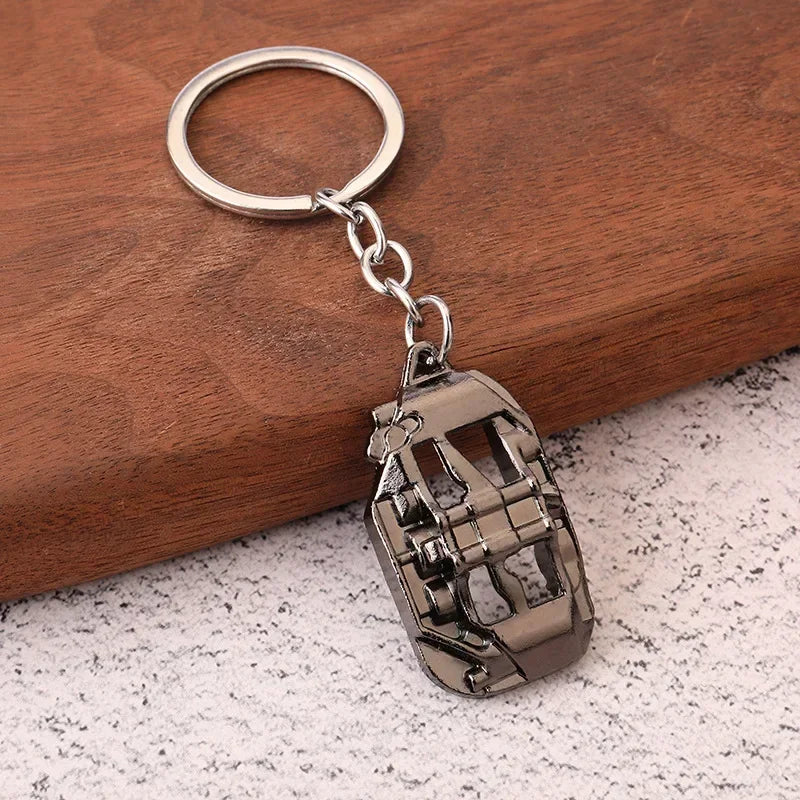 Creative Gear Head Keychain – Speed Gearbox & Turbo Hub Brake Disc Pendant for Car Keys, Shock Absorber Keyring