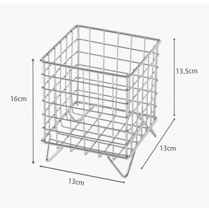 Creative Iron Storage Rack | Large-Capacity Desktop Book and Pen Storage Box | Sundries Organizer for Student Dormitory