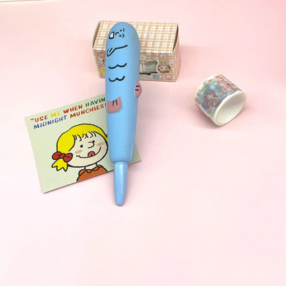 Kawaii Squishy Gel Pens – Cute Animal and Fruit-Shaped Stress Relief Pens for School and Office Supplies