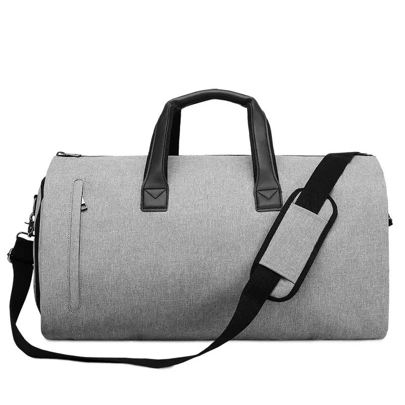 Convertible Garment Bag for Travel - Large Capacity Duffel with Shoe Pouch for Weekend & Business Trips (XM130)
