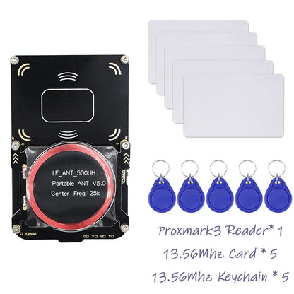 New Proxmark3 5.0 RFID Card Reader – 512M IC/ID Key Writer & NFC Smart Chip Copier Programmer Kit with UID S50 Decoder