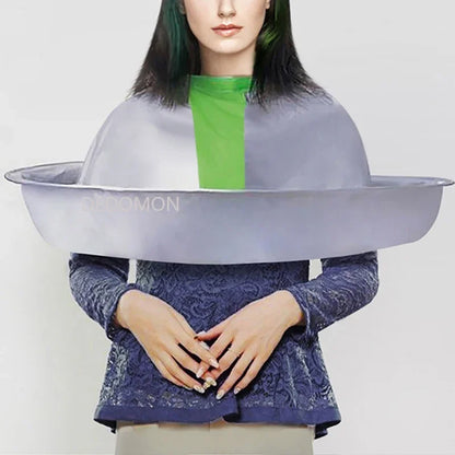 Waterproof Adult Hair Cutting Cape – Foldable Umbrella-Style Salon & Home Barber Cloak