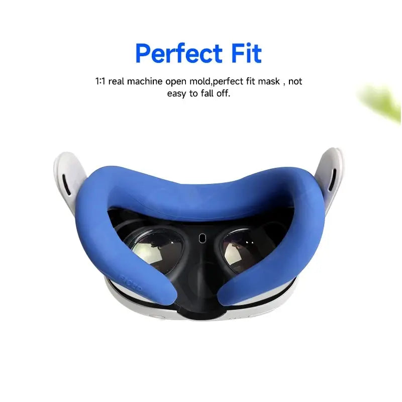 FICEP Silicone Face Cover for Meta Quest 3 — Replacement Dust & Sweat-Resistant Protective Mask Accessory