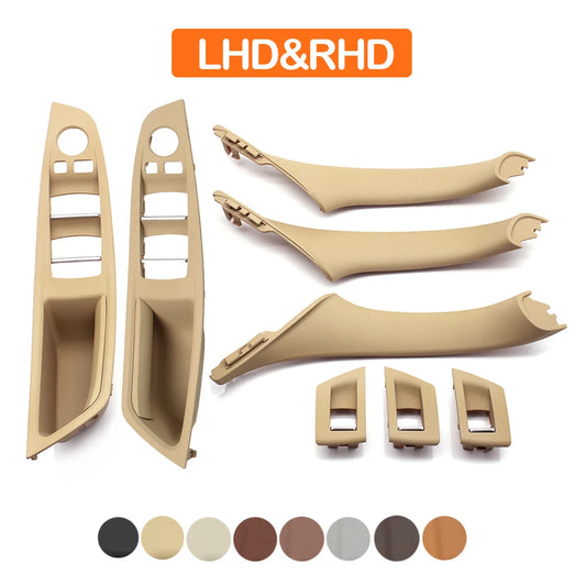 LHD/RHD Car Interior Door Armrest Handle Set | Beige, Black, Brown, Oyster for BMW 5 Series F10 F11 523i-530i