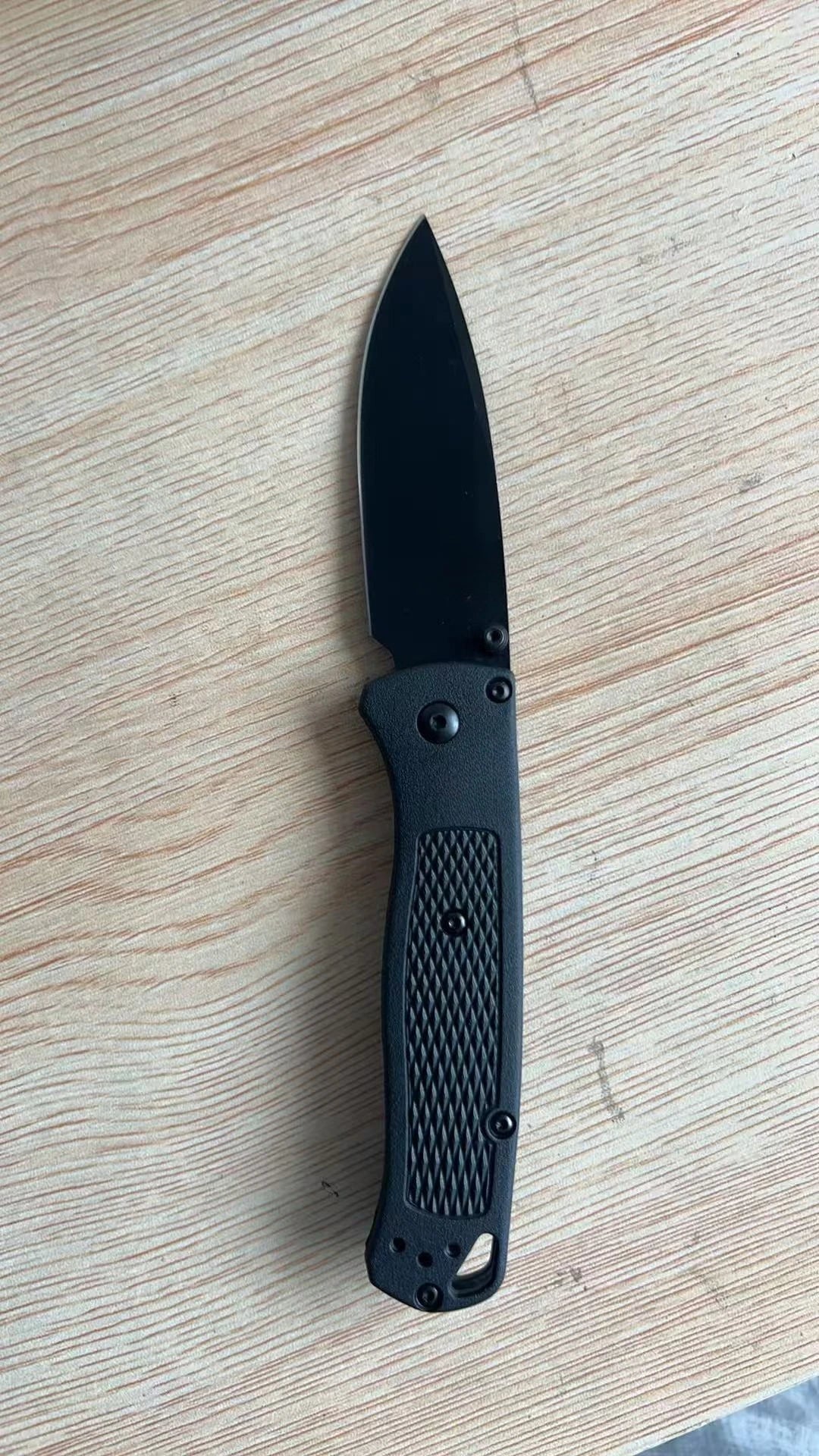 BM Bugout EDC Folding Pocket Knife – Black/White Blade Tactical Survival Knife for Outdoor, Rescue & Everyday Carry