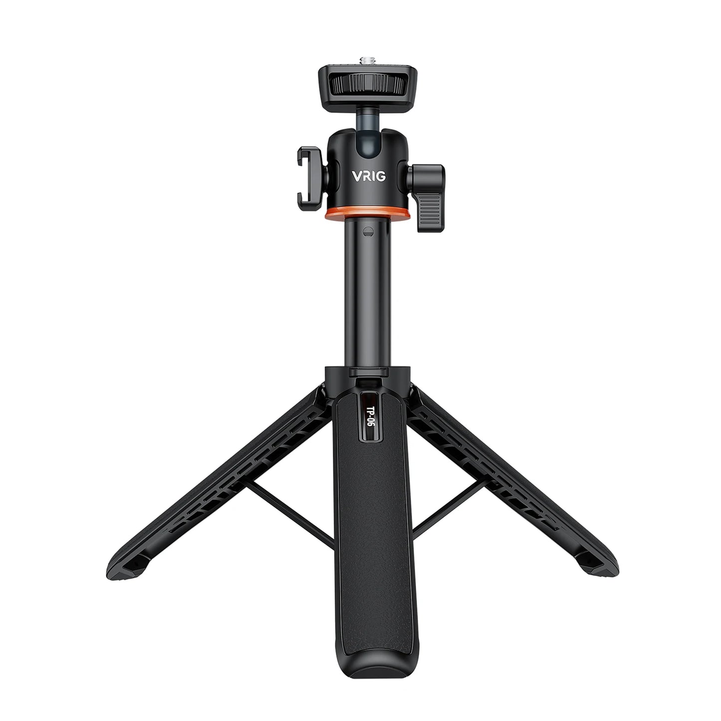 VRIG TP-08 TP-06 Tripod Stand Selfie Stick – Aluminum Alloy with 1/4 Inch Screw, Cold Shoe Mount & 360° Rotation, 1.5kg Load Capacity
