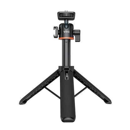 VRIG TP-08 TP-06 Tripod Stand Selfie Stick – Aluminum Alloy with 1/4 Inch Screw, Cold Shoe Mount & 360° Rotation, 1.5kg Load Capacity