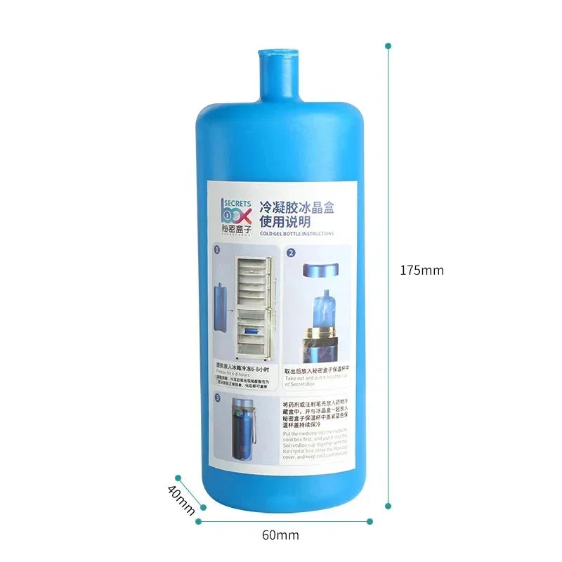 Insulin Ice Crystal Refrigeration Box – Portable Cooling Storage for Medical Supplies