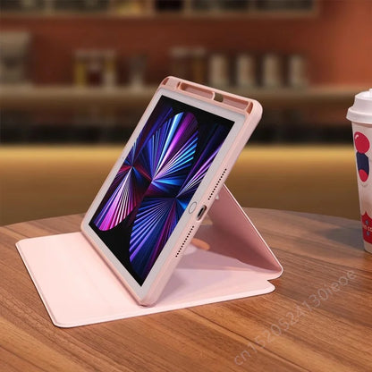 360° Rotating iPad Case – Protective Cover for iPad 10.2, 10th Gen, Pro 12.9/13, Air 11, 9.7 Inch