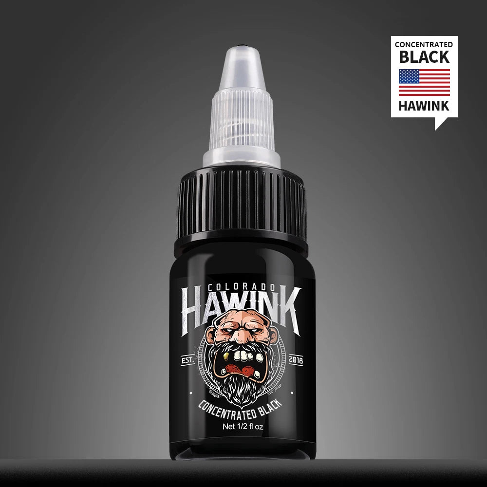 Professional Tattoo Ink Set for DIY Body Art & Practice Tattoos – 15ML/30ML/120ML/200ML/240ML Pigment Colors