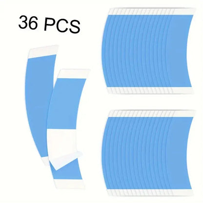 36-Piece Strong Wig Tape Adhesive Strips - Waterproof Double-Sided Tape for Toupees and Lace Wigs