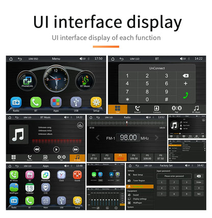 Universal 7-Inch Car Radio Multimedia Player – Wireless CarPlay & Android Auto Touchscreen with Sun Visor B500