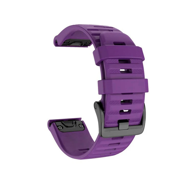 Silicone Quick-Release Watch Bands for Garmin Fenix 3/5/6/7 – 20/22/26mm EasyFit Wrist Strap