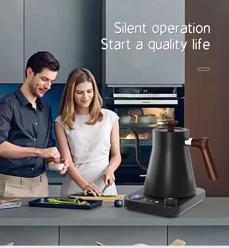 1200W Electric Gooseneck Kettle - Intelligent Constant Temperature Control Coffee & Tea Pot, Portable Hand Brewed Kettle