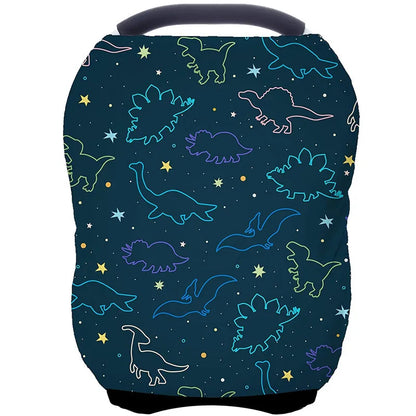 Baby Nursing Cover - Multi-Use Infant Car Seat Canopy Stroller High Chair Shopping Cart Privacy Cover