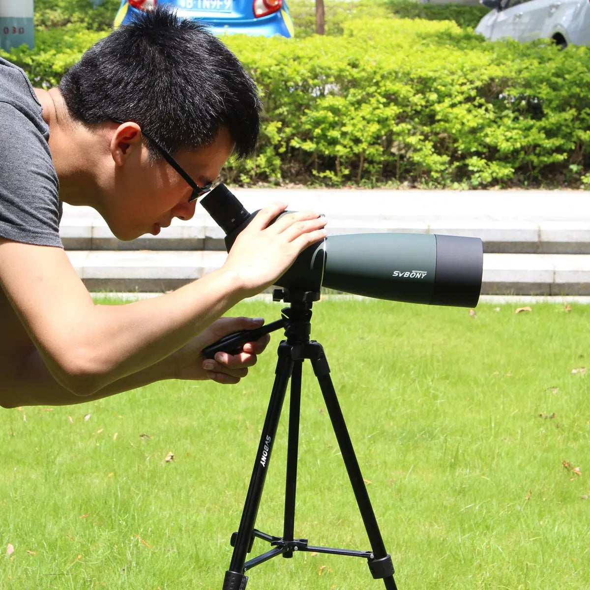 F9308B Telescope Spotting Scope Monoculars - Powerful Binoculars Bak4 FMC Waterproof with Tripod for Camping