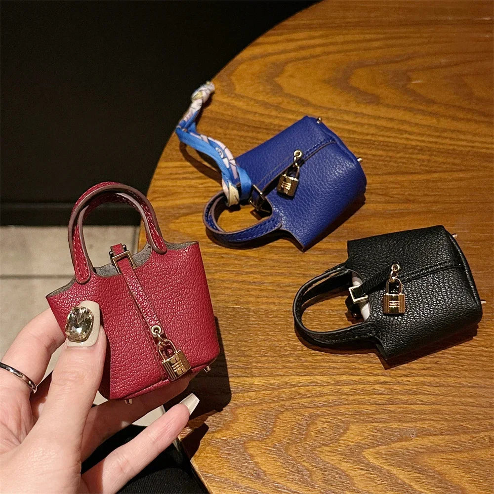New Mini House Small Bag – Handheld Portable Bluetooth Earphone Bag, Zero Wallet, and Multifunctional Hand Rope Pouch