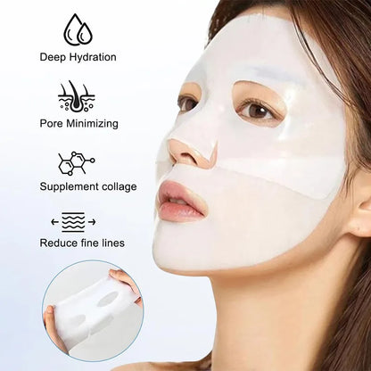 4Pcs/Box Bio-Collagen Absorbable Moisturizing Mask – Anti-Aging Night Mask for Firming, Nourishing & Brightening Skin Care
