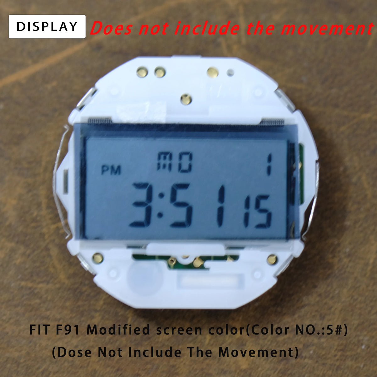 Casio F91W WS-7 A158 A159W A168 Screen Color Film - 3PCS Retro Square DIY Watch Modification Stickers